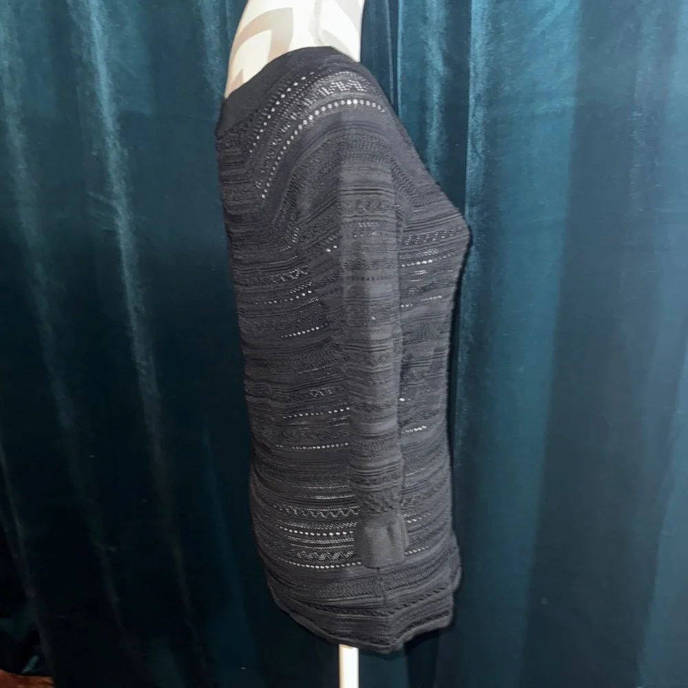 Black Knit White House Black Market Sweater Size Medium